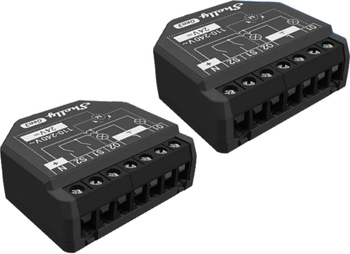 Sæt med 2 Shelly 2PM Gen3 WiFi-/Bluetooth-controllere
