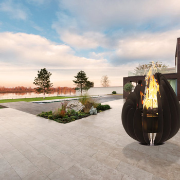 Zahradní krb Tulipán - Moderní zahradní krb