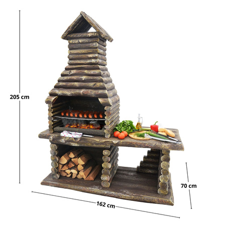 FENIKS grils (K14) - moderns dārza grils no arhitektoniskā betona