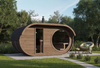 Oval Sauna Raiki Outdoor για 4 άτομα / Ηλεκτρική ή ξυλόσομπα Harvia / Υψηλής ποιότητας Θερμικά επεξεργασμένη Σκανδιναβική Ερυθρελάτη