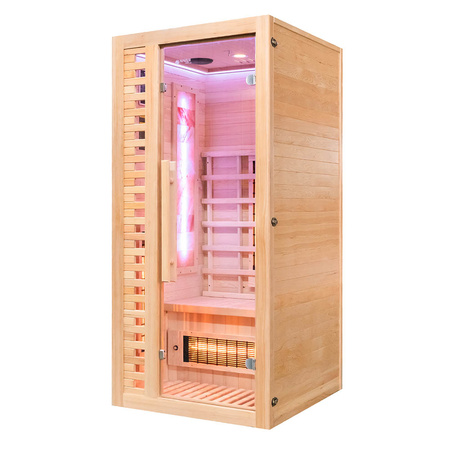 MO-RL1S Infrasarkanā sauna ar sāls akmeni | Wellness | Relax | Spa | Luxury Relaxation | Elegants minimālisms
