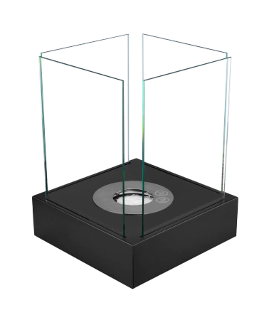 "Sunset Garden Mini" laisvai pastatomas biojėgainės židinys matinės juodos spalvos - nedidelis ekologiškas biojėgainės židinys, idealiai tinkantis interjerui ir terasoms
