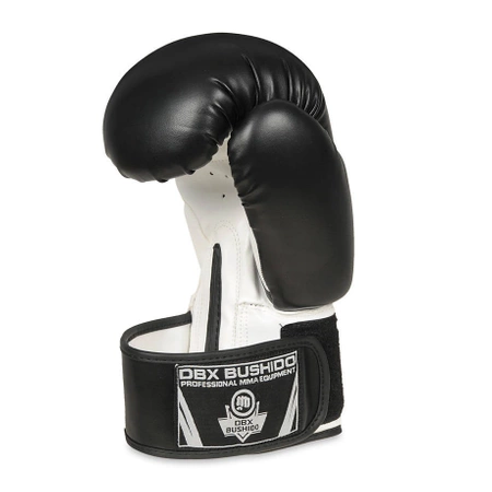 Boxing Sparring Gloves Black and White ARB-407a