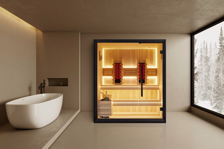 Infrasarkanā sauna OFS07-2 – Sausa iekštelpu sauna dzīvoklim