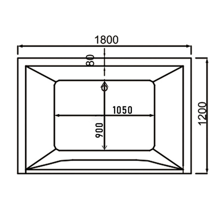 Pezsgőfürdőkád otthonra | Fehér 42 fúvókás kád 180×120 | Jacuzzi