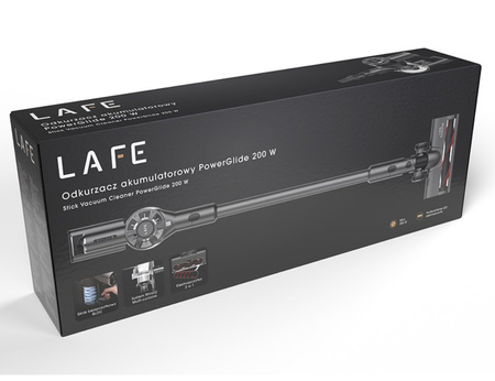 Безжична вертикална прахосмукачка – Lafe BLDC PowerGlide 200W
