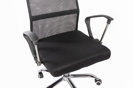 Въртящ се офис фотьойл ERGO - черен