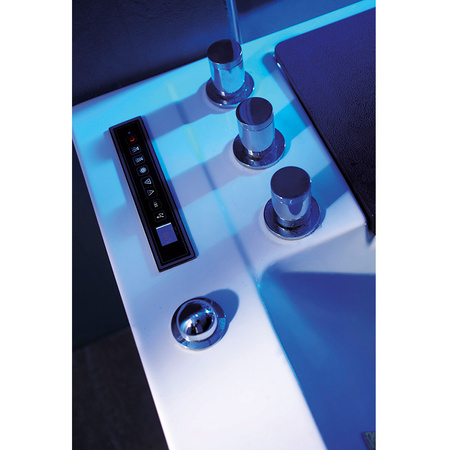 Μπανιέρα υδρομασάζ Niagara 911 180×100 – οικιακό jacuzzi με LED χρωμοθεραπεία