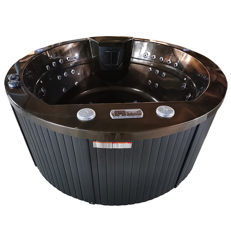 DELLA 916 Magma Gold hüdromassaažiga aiavann, antratsiitne korpus 170x170 cm - ainulaadne spaa teie aias.