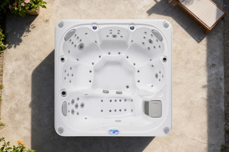 Premium Jacuzzi OF-6003 Pro – Луксозно 6-местно СПА с хидромасаж, Bluetooth и LED осветление