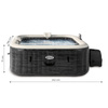 Foukačka Jacuzzi INTEX 28452 – Štvorcové SPA pre 6 osôb, 196 x 71 cm s hydromasážou a prémiovým setom