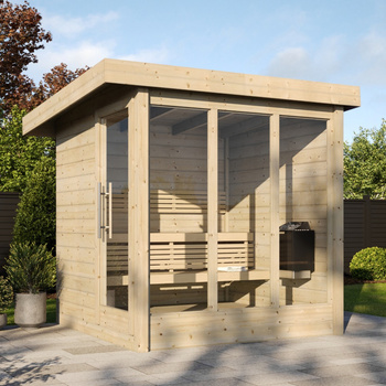 ANITA Garden Sauna – Modern Outdoor Sauna with Electric Heater, Perfect for Relaxation and Home SPA Stock