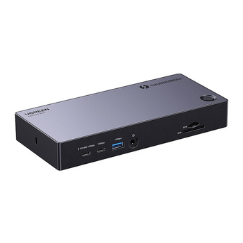 13in1 Ugreen Revodok Max 313 Thunderbolt 4 vers 2x USB 3.0, USB 3.2, USB-C 3.2, HDMI 2.1, DisplayPort 1.4, SD/microSD, RJ45, AUX 3.5mm, PD 140W