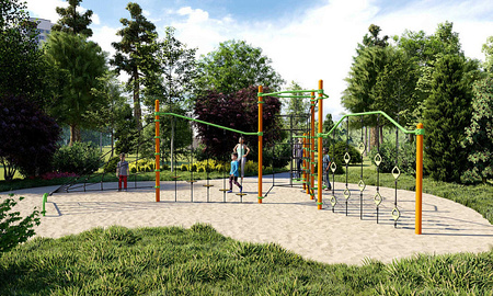 Game Complex "Rope Adventure" LK801 – Multifunctional Play Complex for Children