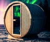 Sauna con terraza al aire libre / Estufa eléctrica o estufa WIFI / Abeto escandinavo de alta calidad (Thermowood) | Wellness | Relax | SPA | Relajación de Lujo | SPA en Casa