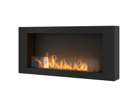 Væghængt biopejs MURALL 1200 – ophængt, Antisol-glas 4 mm, brænder 800 Longfire 2L