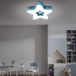 LAMPADA LED PER BAMBINI STELLA BLU 36W + TELECOMANDO DL-H02