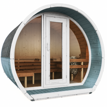 Sauna zewnętrzna Susi 200 dla 3-4 osób / NOWA KOLEKCJA RAINBOW /  Tylko ogrzewanie elektryczne / Wysokiej Jakości Świerk Nordycki | Wellness | Relaks | SPA | Wellness | Relax | SPA | Nordycki Styl | Drewno Termiczne