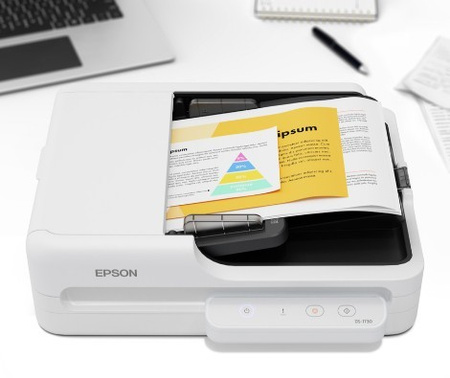 Epson WF DS-1730 A4/USB/30ppm/ADF Scanner - Escaneado de documentos de alta calidad en la oficina y en casa | Escáner ADF de alta velocidad con OCR y alta resolución de 600 ppp
