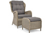 Fauteuil exclusif SONATA avec repose-pieds - gris