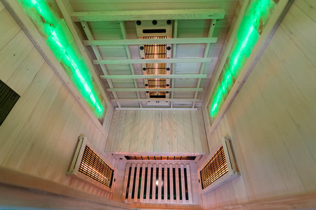 MO-RL1ST Sauna de infrarrojos con piedra de sal + turmalinas | Wellness | Relax | SPA | Madera Termotratada | Relajación de Lujo