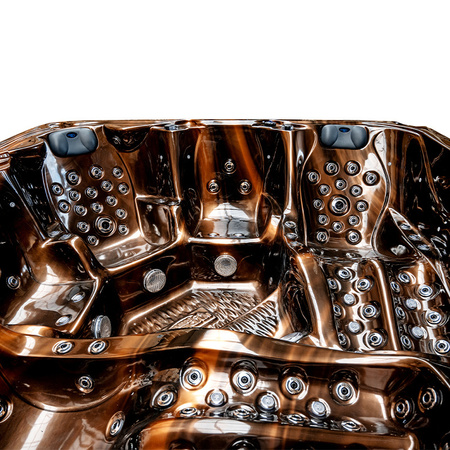 SPA702 Džakuzi vanna 230x230 cm - luksusa hidromasāžas spa terasei vai dārzam