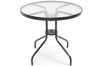 Mesa de jardín redonda CAPRI 80 - negro