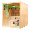 MO-EA4R-M COMBO Sauna infravermelha/finlandesa com aquecedor HARVIA 8 kW e pedra de sal