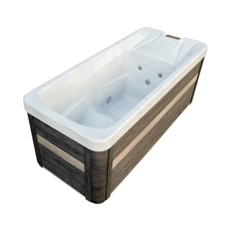 "Exclusive acrylic One Lounge Jacuzzi cu funcție de răcire cu gheață - cadă spa de lux în grădină".