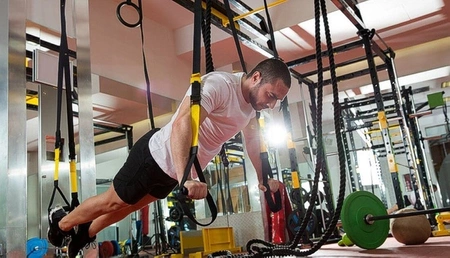 TRAININGSTAPES VOOR OPHANGOEFENING - GEEL - RXT