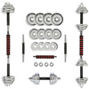 STC21 Barres/Barbell en coffret CHROME 2x10KG HMS