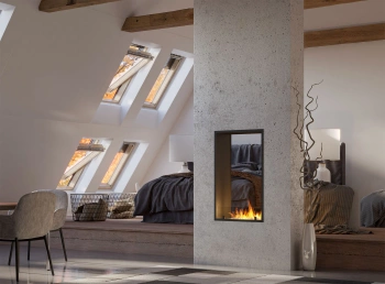 INSIDE BLACK 1000 bio-fireplace burner – luxurious fire in your interior