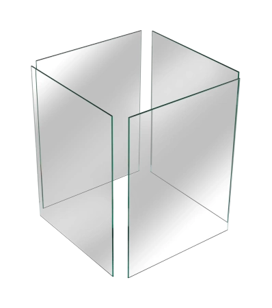 Verre de protection trempé pour cheminée bio autonome Sunset Garden