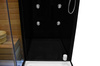 MO-1752B RIGHT TRIO, tør sauna, dampsauna og brusekabine 180X110X223CM