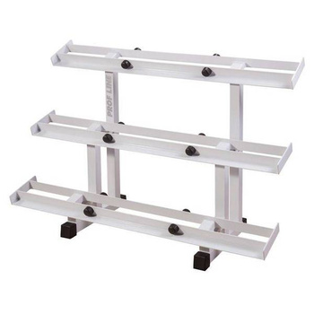 Hantlite riiul 18 tk. ST408 - tugev riiul jõusaalis hantlite hoidmiseks.