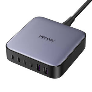 Sieťová nabíjačka UGREEN CD271 2xUSB-A, 4xUSB-C, GaN, 200W (čierna)