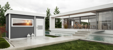 Sauna Φινλανδική σάουνα κήπουΜοντέλο | Piec 5 kW | Luksusowy Relaks | Nowoczesny Design