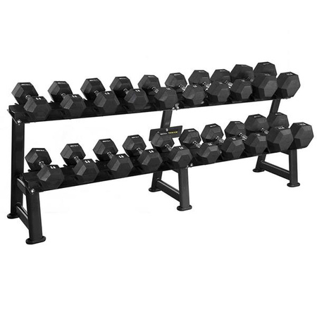 STR23 (3 ONDERDELEN) GROTE DUMBBELLSTANDAARD MET HMS PREMIUM HANDVATTEN