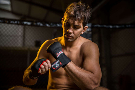 RĘKAWICE ŻELOWE BUSHIDO, OWIJKI, BANDAŻ -ARK-100017A - L\XL