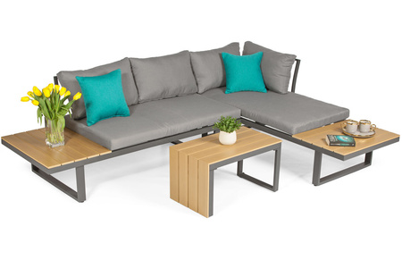Kameleon Aluminum Garden Corner Sofa | Aluminum garden furniture, modern design, for patio and garden