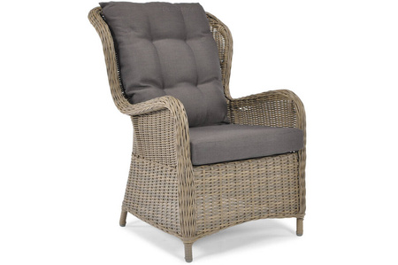 SONATA Exclusive Armchair with Footrest | Comfortable garden armchair, modern style, for patio and balcony