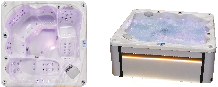 Elegants Jacuzzi OF-6004 Pro – Luksusa SPA ar hidromasāžu, Bluetooth un LED