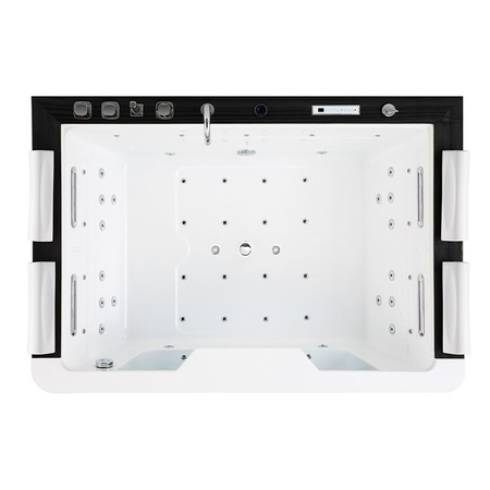 SPA-bad met hydromassage ZEFIR 934 192×131 met verwarmingselement – „Zwarte Plank”