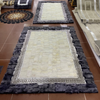 Covor de lux din piele de oaie autentică cu blană lungă - Handmade, Versace Style