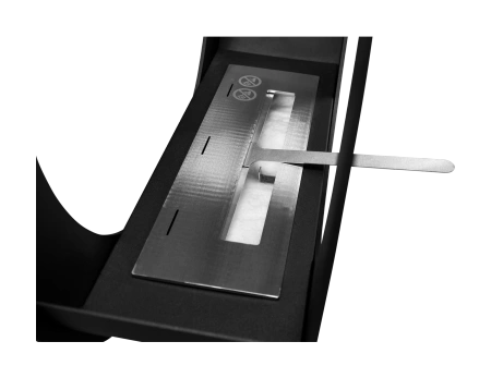 Bioșemineu independent ONLY negru mat - design modern și încălzire eficientă