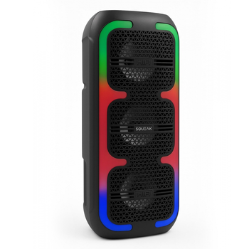 SQUEAK BeatOne 45W trådlös Bluetooth-högtalare med karaoke- och RGB-funktion - USB-C, microSD