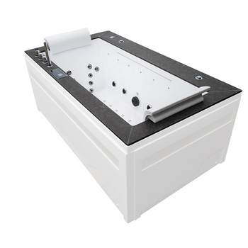 Banheira SPA Boston 926 | 180x100 cm | 46 jatos | Jacuzzi Preto e Cinza