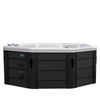 Hagejacuzzi SPA107 220x220 cm – luksuriøst SPA-badekar for 6 personer