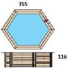 Hexa Wooden PoolHexa træpool
