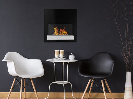 Biocamino sospeso BOARD – stile, calore e creatività nella tua casa